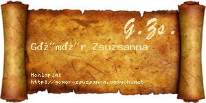 Gömör Zsuzsanna névjegykártya