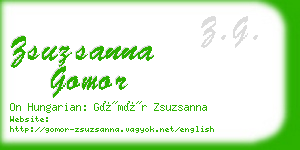 zsuzsanna gomor business card